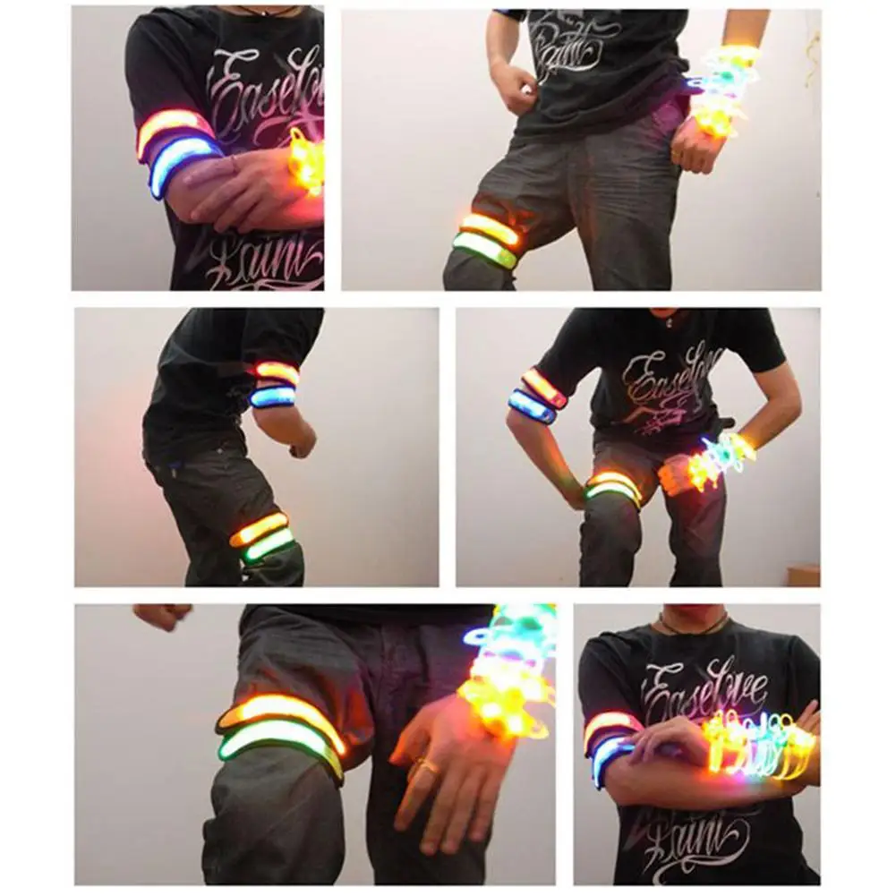 Новинка 1 шт. светящиеся браслеты спортивный светодиодный напульсник светильник