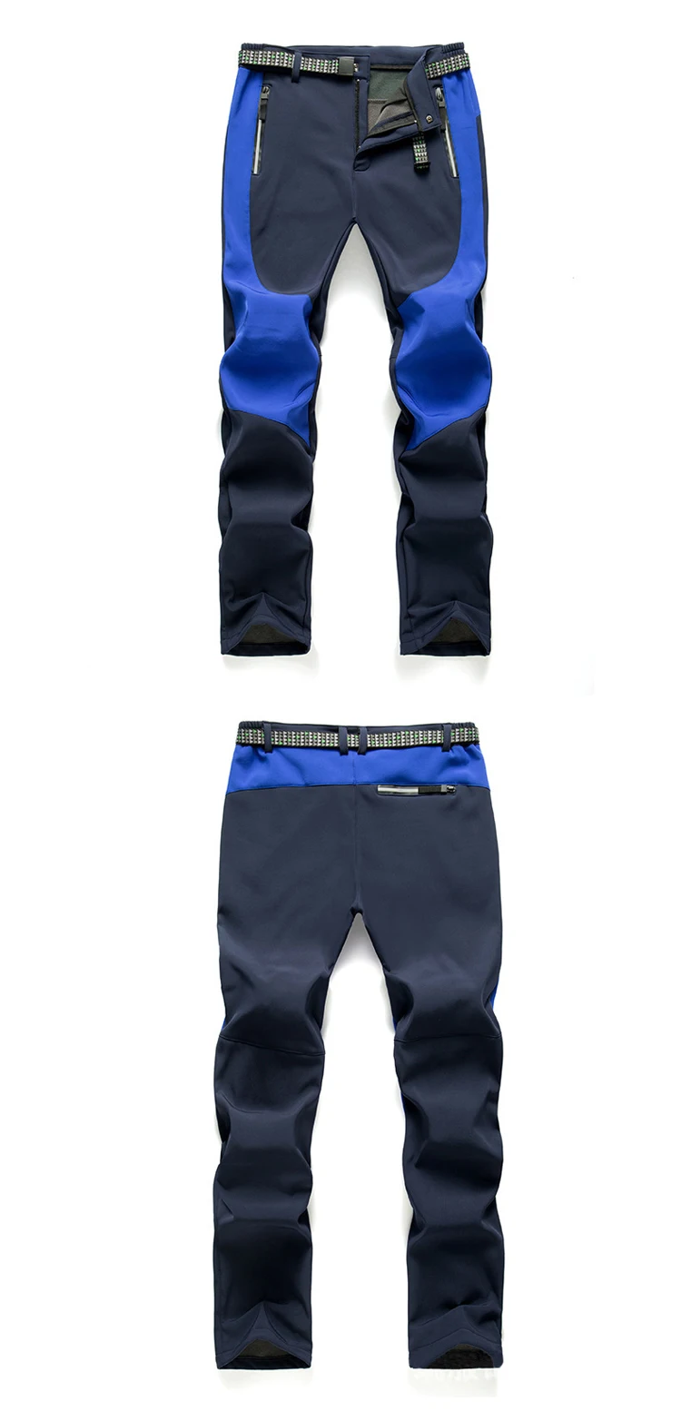 TRVLWEGO Winter Herren Damen Trekkinghose Sport Wandern Camping Fleece Wasserdicht Radfahren Sehr warme Verdickungshose – Detail 4