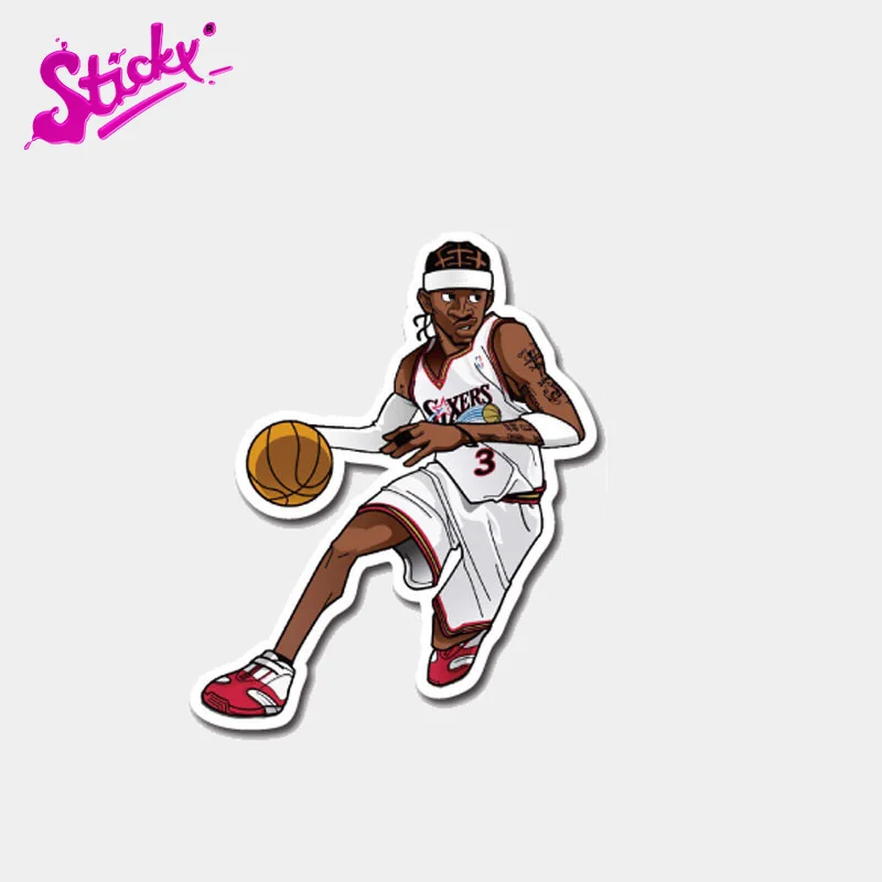 

STICKY Funny Basketball Player Anime Car Sticker Decal Decor Motorcycle Off-road Laptop Trunk Guitar Skateboard PVC Stickers