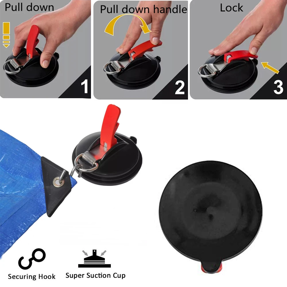 Vacuum Suction Cup Car Accessories Camping Tent Tarp Anchor Car Side Awning Outdoor Camper Gear Tool Camping Accessories New