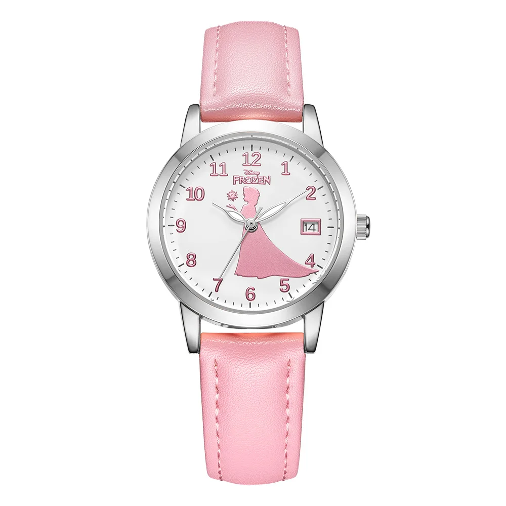 Роскошные детские наручные часы с принцессой Disney красивые розовые для девочек