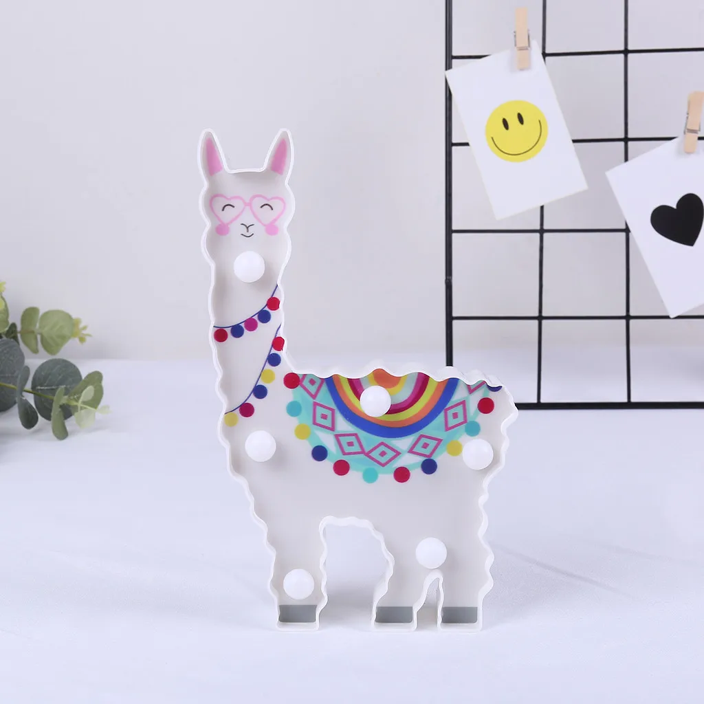 3d Led Настольная лампа Альпака ночной Светильник Abs+ Смола многофункциональный дизайн детская спальня лампа настенная декоративная лампа