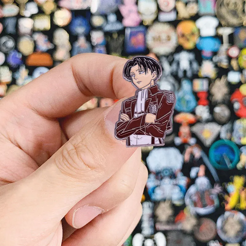 Отличное качество горячего крови, аниме атакующий капитан, эмалевая булавка на грудь "Крутой отряд опроса", брошь-значок, ювелирные аксессуары, подарок.