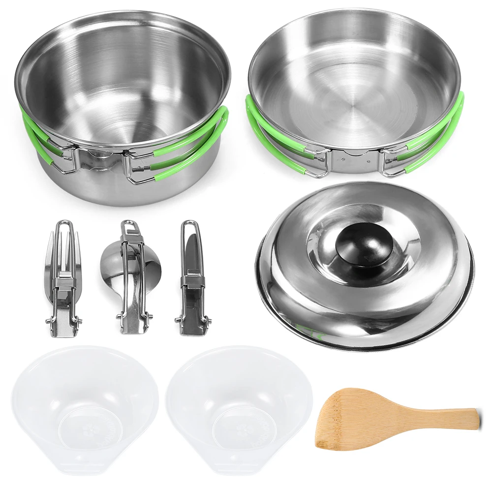 Lixada набор кухонной посуды для кемпинга пеших прогулок пикника на открытом