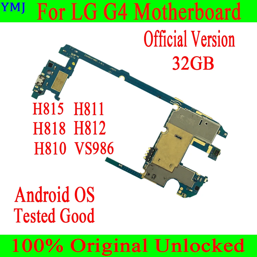 Материнская плата 32 ГБ для LG G4 H815 H811 H810 H812 VS986 H818 100% оригинальная разблокированная