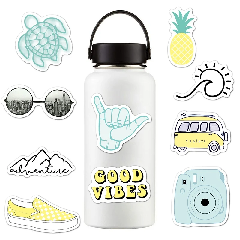 

10pcs/set Stickers For Water Bottles Cute Waterproof Perfect For Laptop ,Car, Phone hs hs