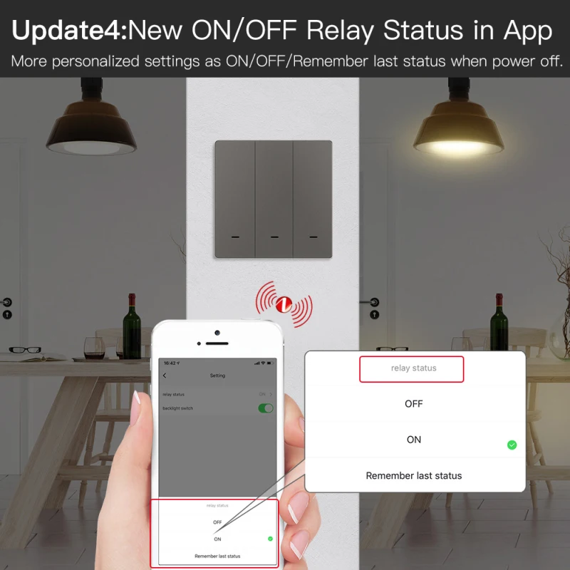 Настенный выключатель Tuya ZigBee Smart Wireless Key Light Zero Line Fire Wire с/без нейтральных