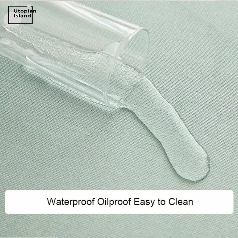 Однотонная скатерть серая для стола из ПВХ водонепроницаемая | Дом и сад