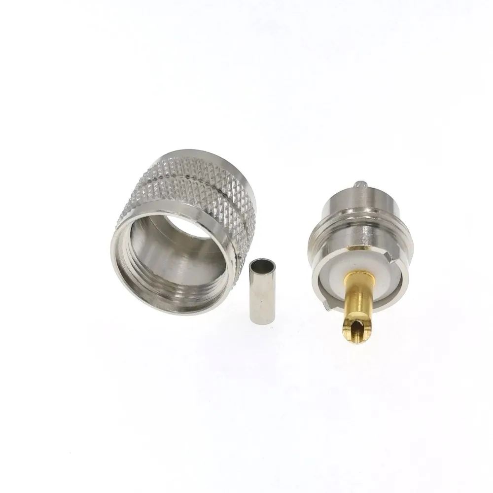 10 шт. UHF PL-259 штекер PL259 разъем для RG174 RG316 LMR100 кабель RF | Обустройство дома