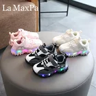 Детские светящиеся кроссовки, детская обувь для мальчиков, детская обувь со светящимися кроссовками, детская обувь, размеры 21-30