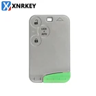 XNRKEY 3-кнопочный пульт дистанционного управления карточный чехол для Renault Laguna карточный ключ с зеленым лезвием без слова без логотипа