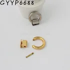 Высококачественная простая металлическая фурнитура для сумкисумки, застежка для крышки Сумки, квадратная пряжка, винтовой соединитель, вешалка для сумки, 15 мм