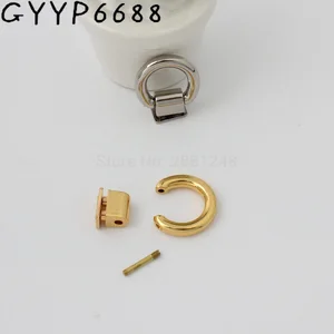 Высококачественная простая металлическая фурнитура для сумкисумки, застежка для крышки Сумки, квадратная пряжка, винтовой соединитель, вешалка для сумки, 15 мм