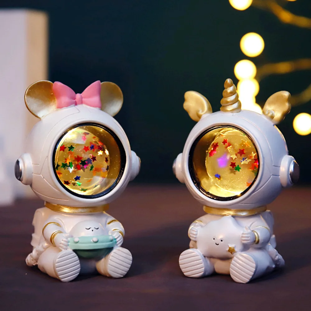

1Pc Astronaut Shaped Night Light Home Creative Light Romantic Night Lamp