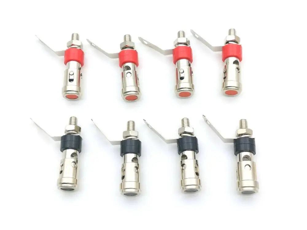 50 шт покрытые серебром мини 2 мм зажимный винт аудио усилитель Терминал с