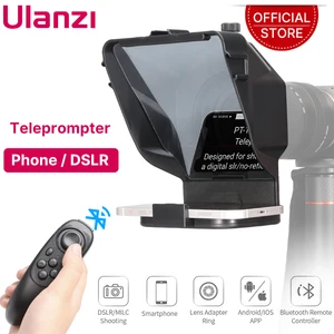 ulanzi portable teleprompter prompter for smartphonetabletdslr camera video recording live streaming interview with remote free global shipping