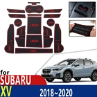 Нескользящий Резиновый Коврик Для подстаканника, дверной коврик с желобом для Subaru XV 2018 2019 2020 Crosstrek WRX STI, Нескользящие аксессуары, коврик для телефона