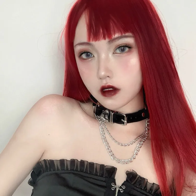 Женское Ожерелье с пряжкой в форме сердца из ПУ кожи|Ожерелье-ошейник| |