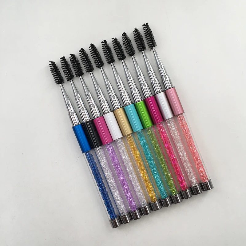 Оптовая продажа косметика 10 цветов кисти для туши ресниц с кристаллами Стразы |
