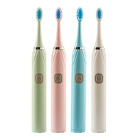 heads 5 optional modes ipx7 waterproof battery powered electric toothbrush mouth cleaning sonic toothbrushes automatic
