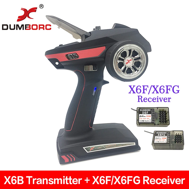 Передатчик DumboRC X6B 2 4 ГГц 6CH с приемником X6F/X6FG для радиоуправляемой машины модели