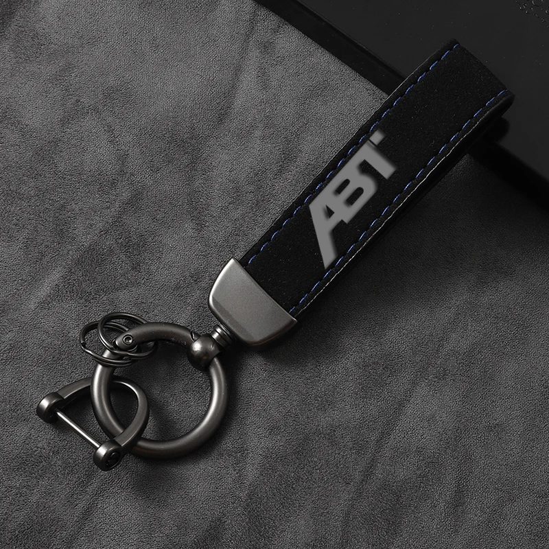 Оригинальные подарочные кольца для ключей с синей линией Для ABT Audi RS3 RS4 RS5 RS6 RS7 S4 S5