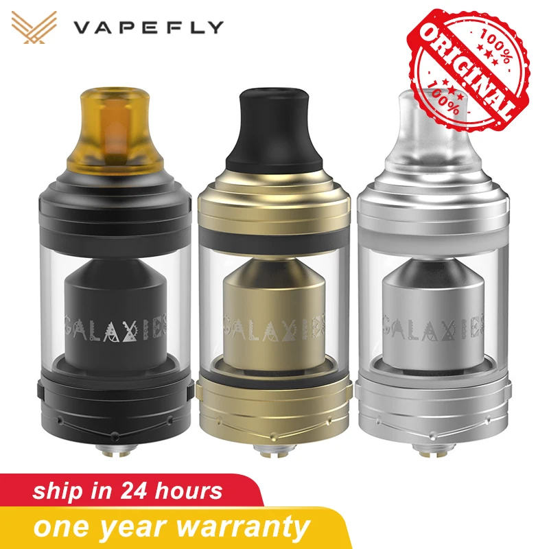 Оригинальный Vapefly Galaxies MTL RTA бак 3/5 мл 510 нить сверху наполнение с одной катушкой