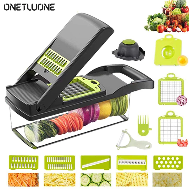 

Vegetable Cutter Multifunctional Mandoline Slicer Fruit Potato Peeler Carrot garlic Grater Drain Basket for kitchen accessories