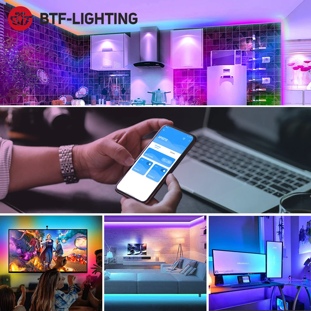 

WS2812B Led Strip Light Controller Bluetooth SP105E SP110E Wifi SP108E SP501E Music SP107E SP601E WS2811 SK6812 Lights DC5V-24V