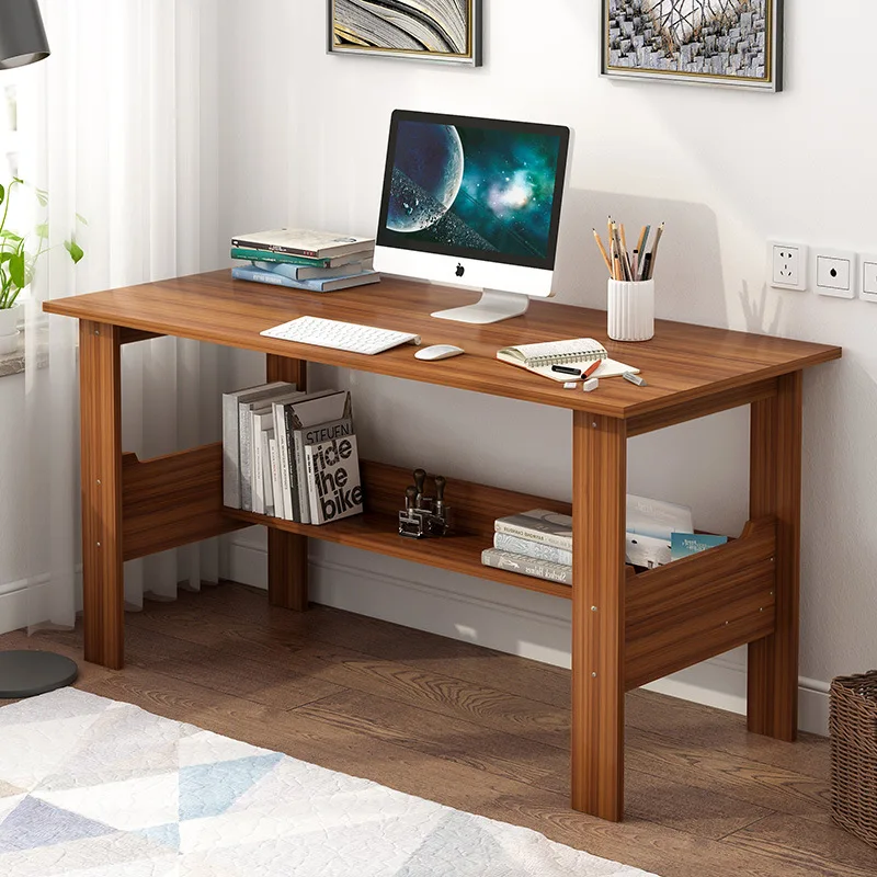 

Wooden Computer Desk Minimalist Bedroom Student Dormitory Learning Table Single Writing Desk Standing Home Office Furniture
