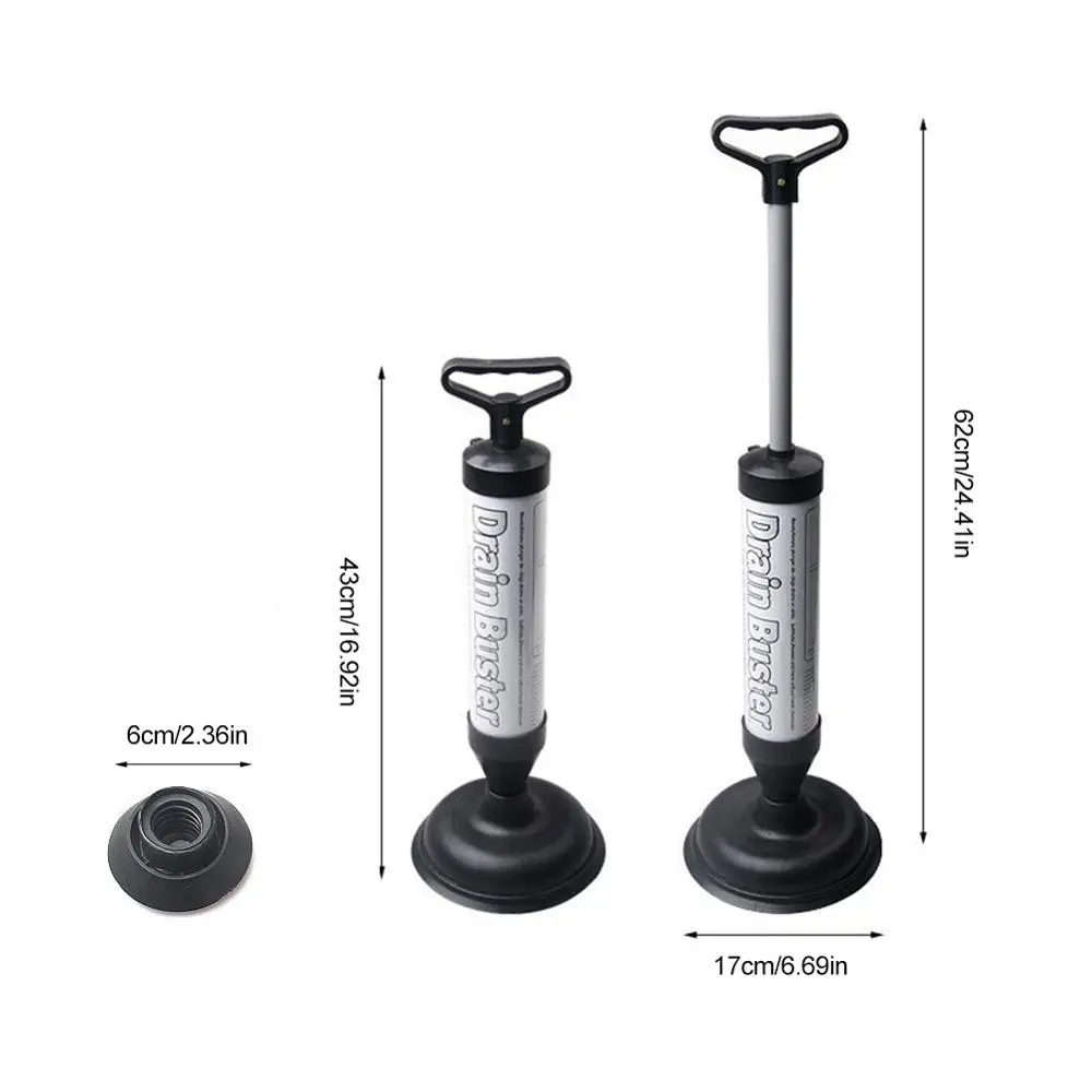 bathtubs powerful dredger cleaner air toilet drain plunger high pressure bathroom vacuum shower manual sink pump with suckers free global shipping