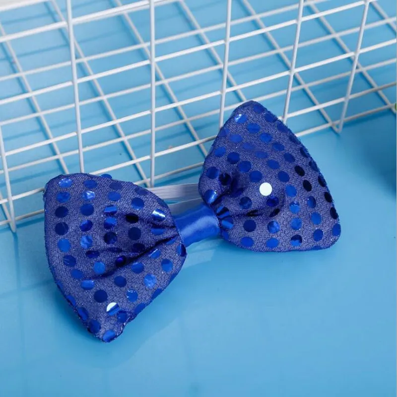 blue bow Светящиеся Волосы оплетка очки мигающий лук маска для глаз светодиодный светильник вьющиеся волосы парик Поклонники день рождения принадлежности светодиодный Вечерние - Цвет: blue bow