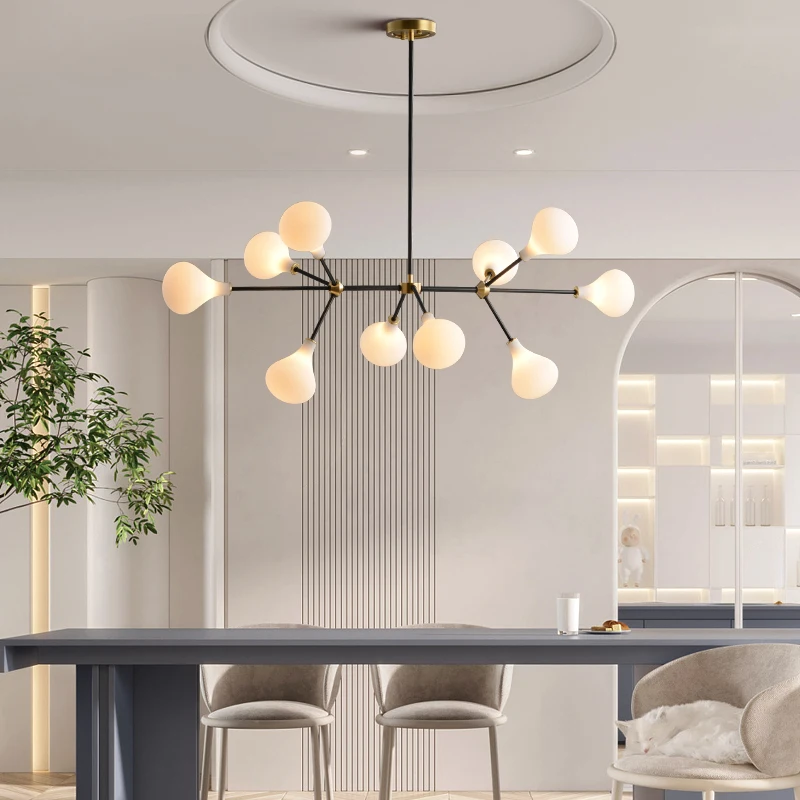 Люстра в скандинавском стиле современное освещение для кухни островка домашнее