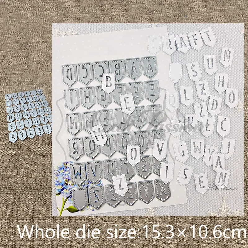 

XLDesign Craft Metal Cutting Dies stencil mold Alphabet Banner decoraiton scrapbook Album Paper Card Craft Embossing die cuts