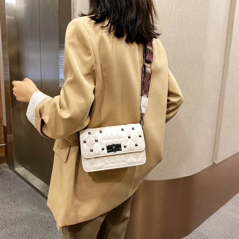 Женские сумки через плечо 2020 высококачественные мессенджеры с широким ремешком