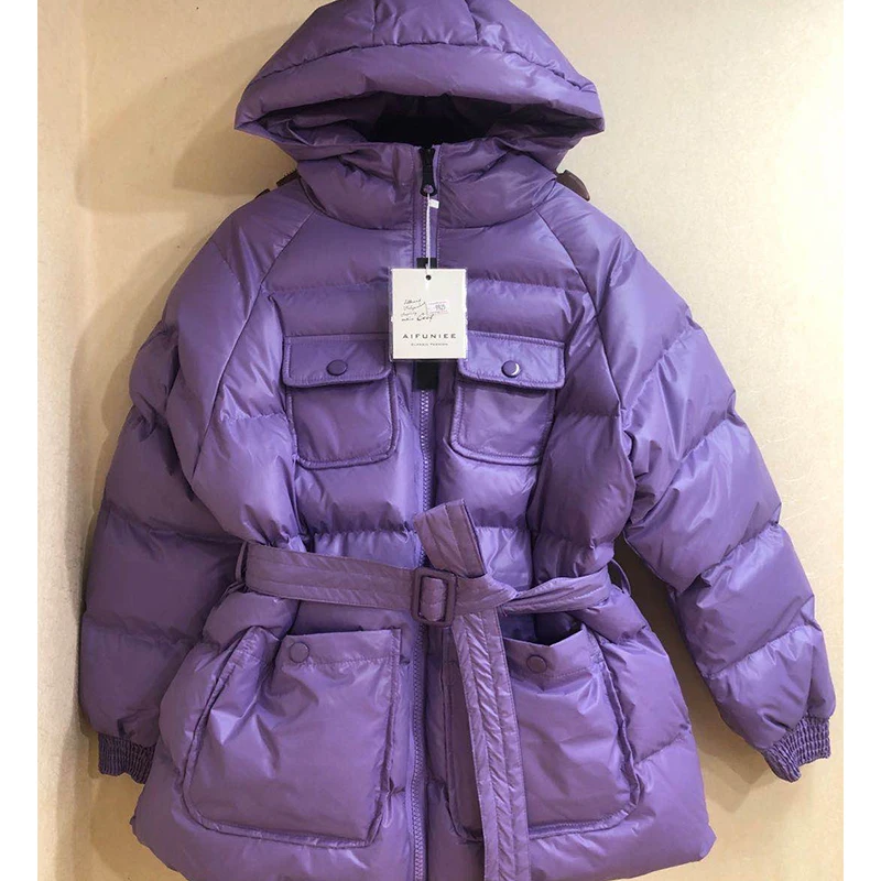 Puffer Jackets for Women Hooded 2022 Winter Long Coat 4 Colors Femme Padded Parkas Korean Style Autumn Black Guangzhou Clothing