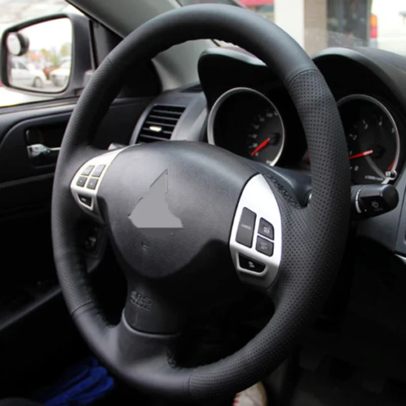 Швейная кожаная крышка рулевого колеса для Mitsubishi Lancer EX10 X Outlande Pajero/Montero Sport (KH) 2008-2015