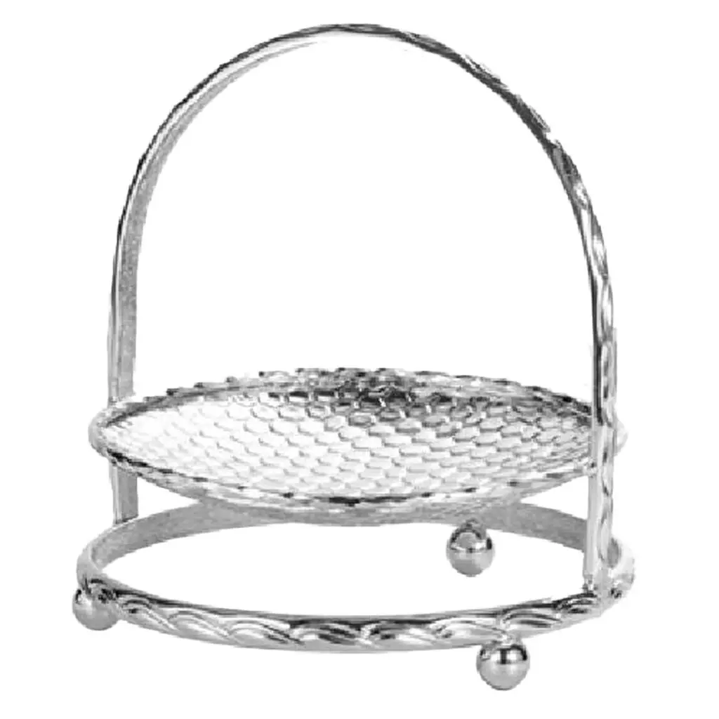 1/2/3 Tier Zinc Alloy Cake Stand Afternoon Tea Wedding Plate Party Tableware Gold or Silver |
