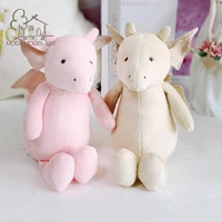 luxury pink plush stuffed toys adorable handmade animal doll high quality cartoon toothless winged dragon soft toys