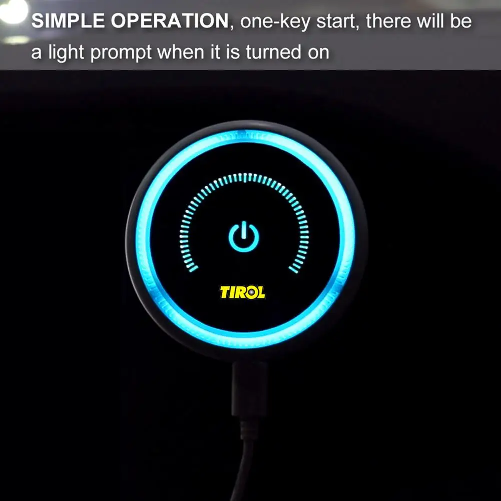 

ABS Car Portable Air Purifier Set USB Rechargable Negative Ion Generator Air Cleaner Automotive Interior Supplies Drop Shipping