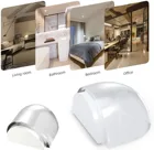 Дверной стопор, прозрачный акриловый держатель для стен, не требует пробоя, 1 шт.