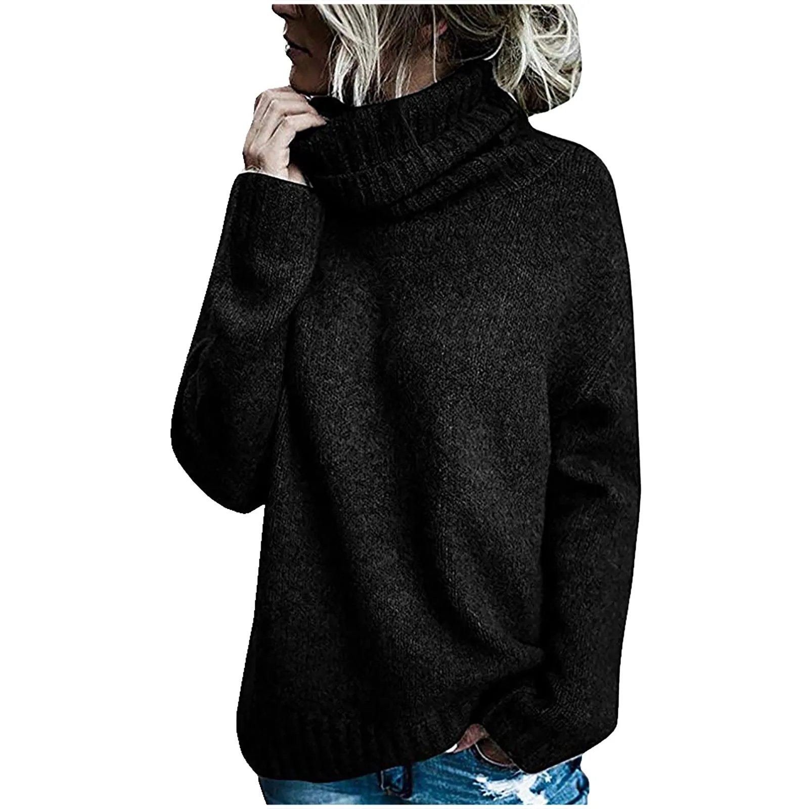 

SAGACE Clothes Women Sweater pull femme Long Sleeve Sweater Loose Turtleneck knitting Sweater 2020
