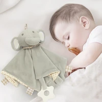 baby teething rattle sleep toy for toddlers 0 12 months infant soft stuffed plush sleep toy sleeping towels girls birthday gifts