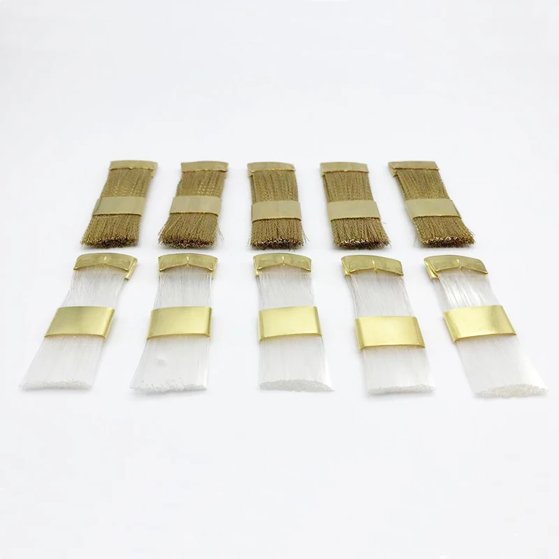 

5Pcs Clean Bur Dental Tools Brush Lab Laboratory Materials Brass Wire White Nylon Cleaning For Dental Carbide Burs Files