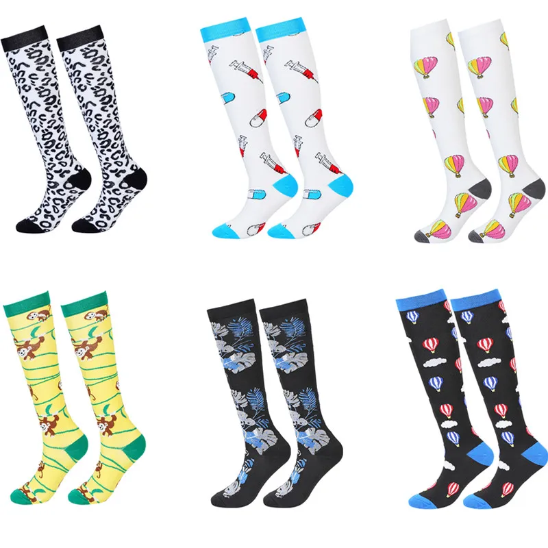 

58 Styles New Compression Socks Knee High Women Men Socks Anti Fatigue Calf Compression Socks Medical Nursing Pressure Socks
