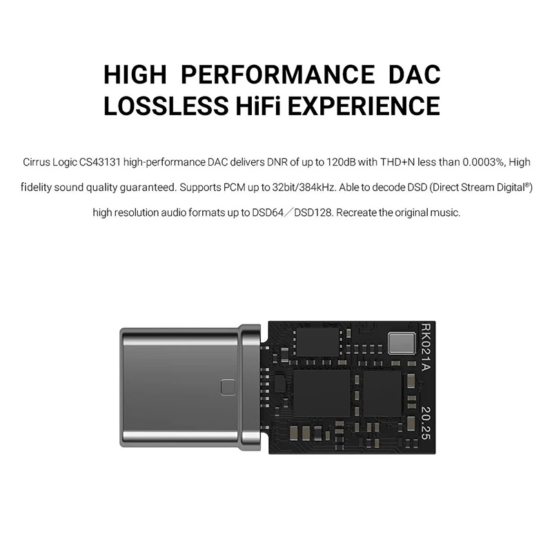 Усилитель для наушников Meizu аудио hi-fi DAC Pro ЦАП без потерь адаптер с Type-C на 3 5 мм чип