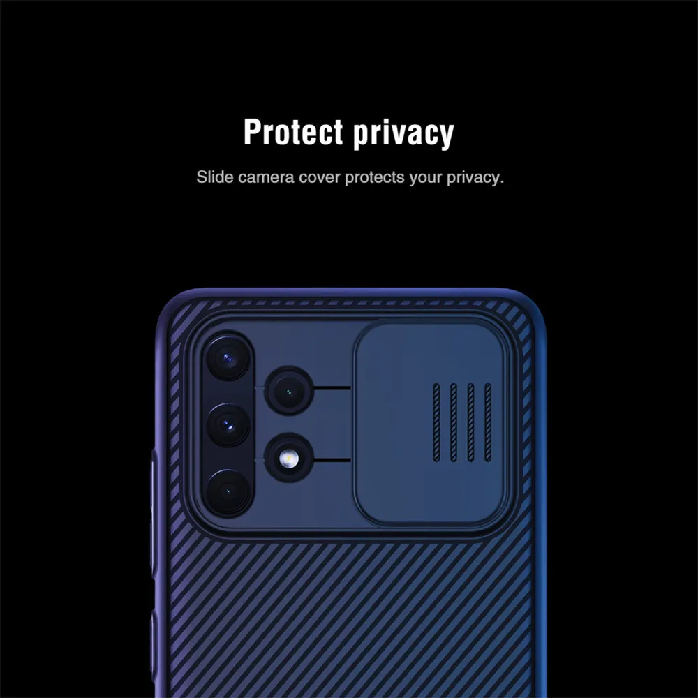 

For Samsung Galaxy A32 4G NILLKIN Camera Protection Slide Cover Back Shell CamShield Case Matte Non-slip