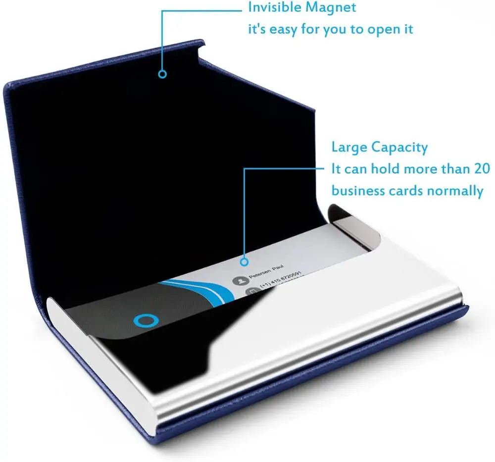 Профессиональный Металлический футляр деловой телефон Карманный чехол для