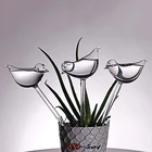 Устройство для самополива птиц, стеклянная кормушка для воды, декоративное устройство для полива цветов, комнатных растений, 1 шт.