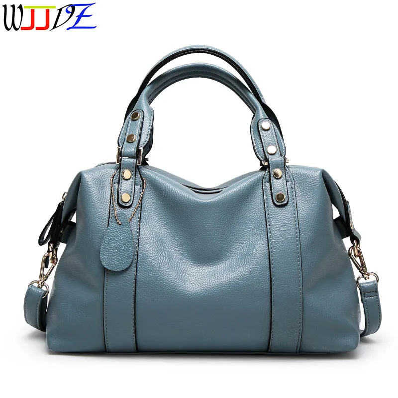 

Роскошная Бостонская сумка, женские сумки, сумка через плечо из искусственной кожи, вместительные женские сумки, женские сумки из мягкой ко...